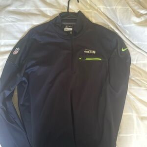 Nike Navy Seahawks Team Issued Pullover